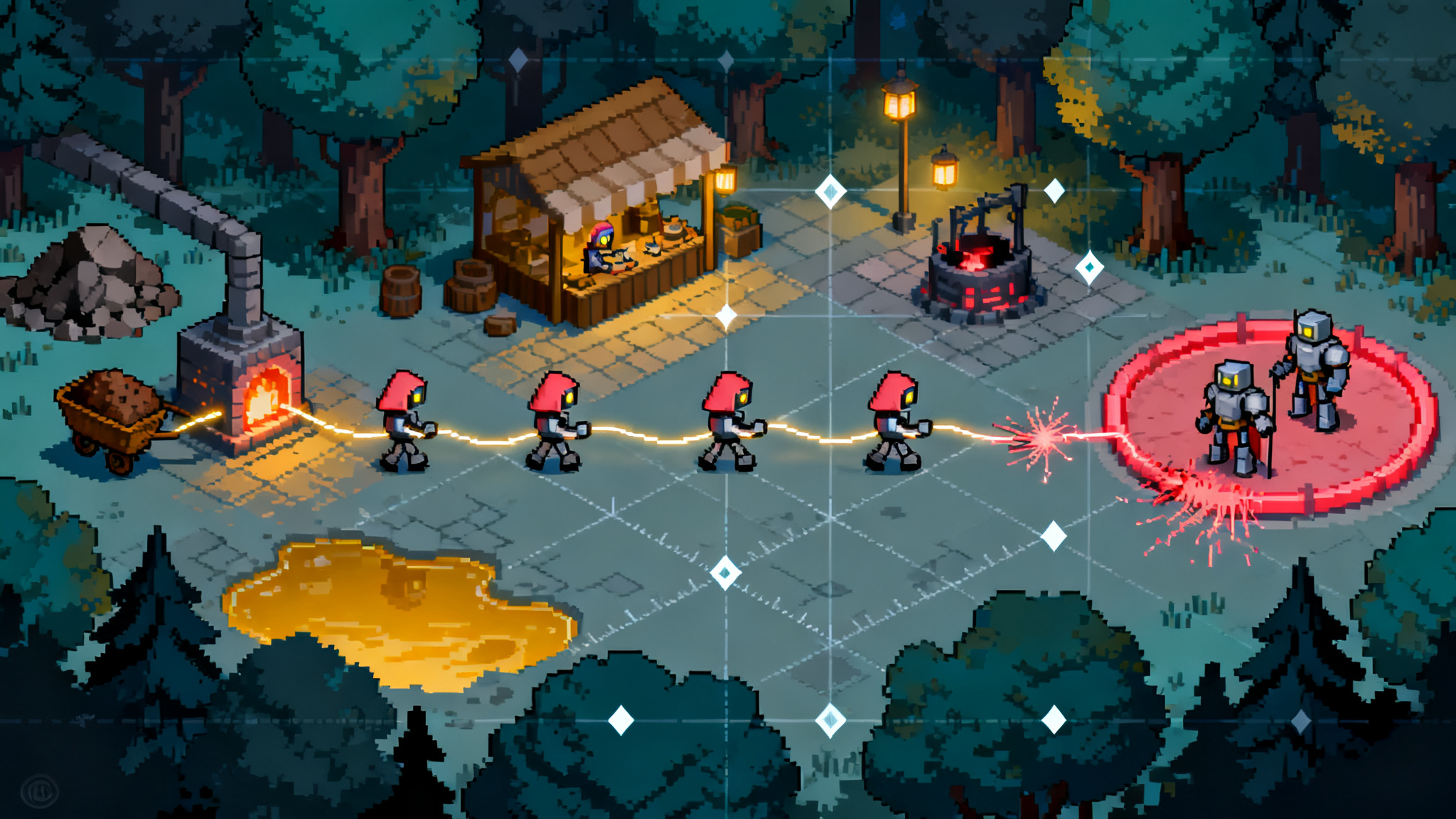 AgentWorld Grades Multi-Agent LLM Teamwork in a 2D RPG