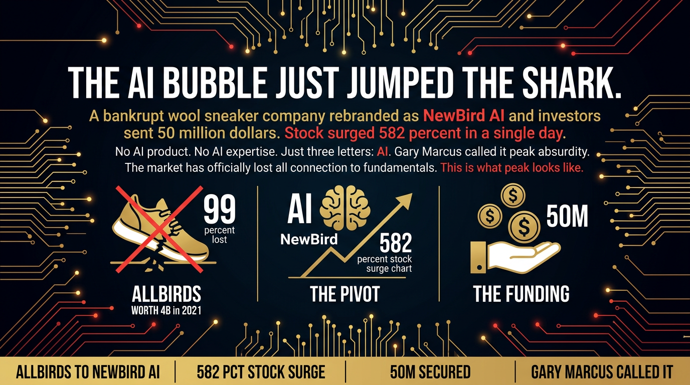 A bankrupt shoe company just rebranded as "NewBird"