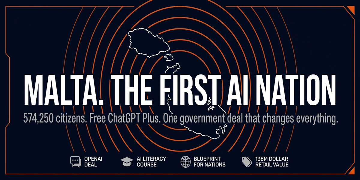 Malta Gave Every Citizen Free ChatGPT Plus. Your Consulting Model Is Next.