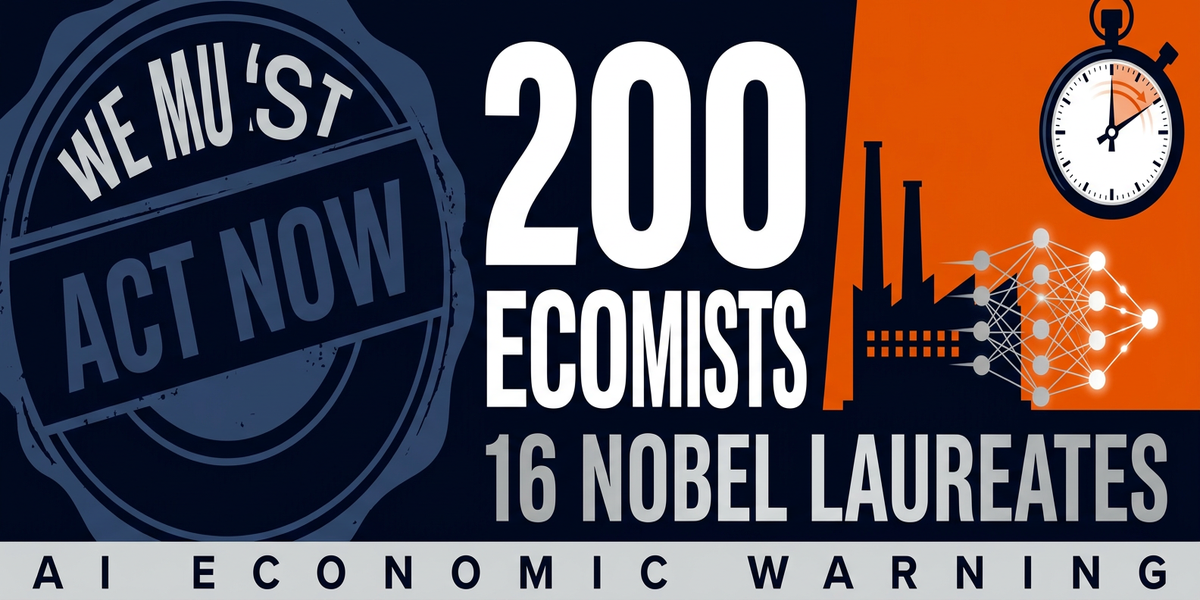 200 Economists Warn AI's Economic Impact Outpaces Industrial Revolution