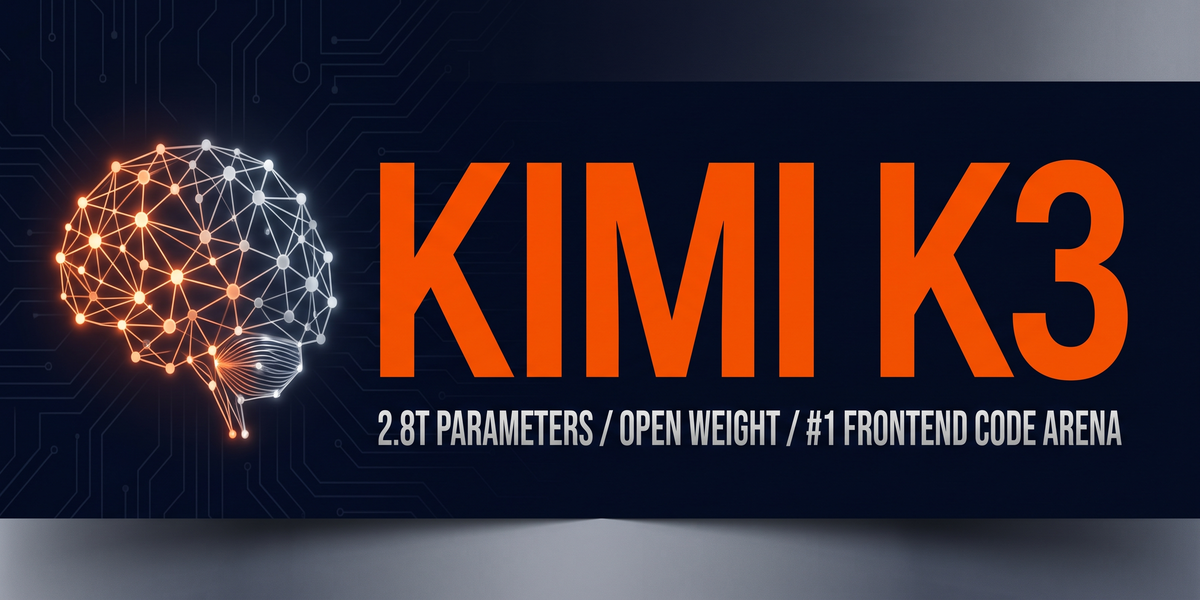 Kimi K3 Ships 2.8T Parameters
