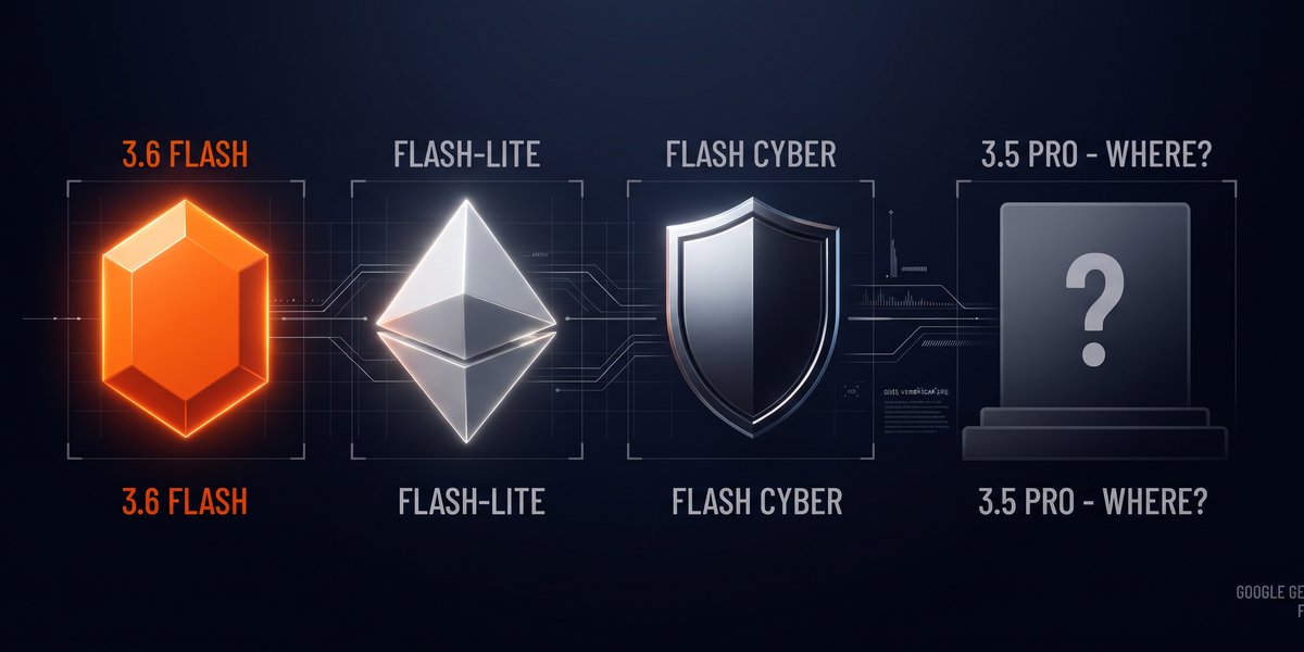 Three New Gemini Flash Models Ship. Flagship Pro Still Missing.